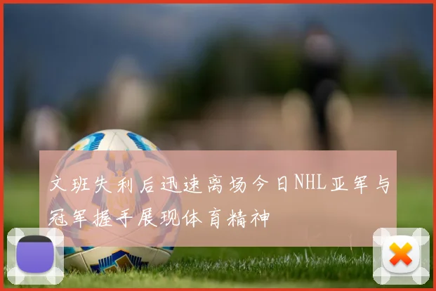 文班失利后迅速离场今日NHL亚军与冠军握手展现体育精神